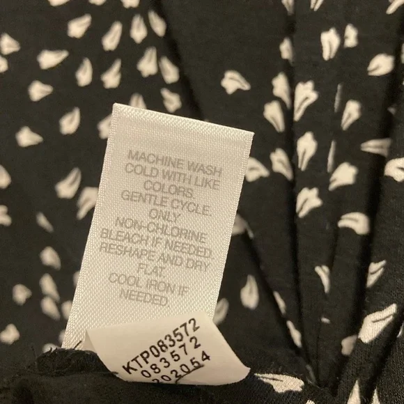 J. Jill Wherever Collection Black And White 3/4 Sleeve Top Size Small Petite - Picture 6 of 6